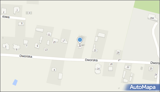 Styrzyniec, Dworska, 21, mapa Styrzyniec