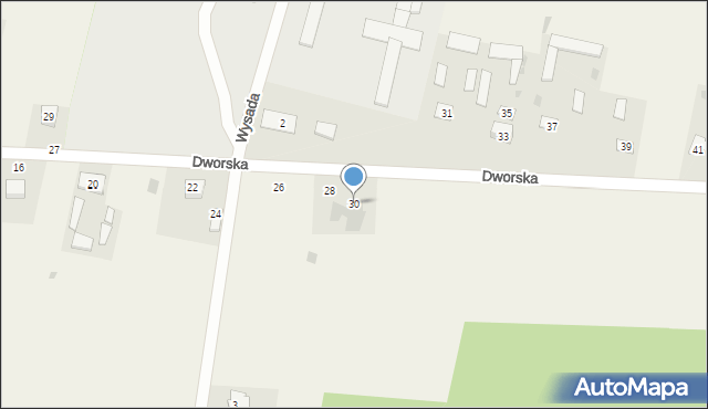 Styrzyniec, Dworska, 30, mapa Styrzyniec