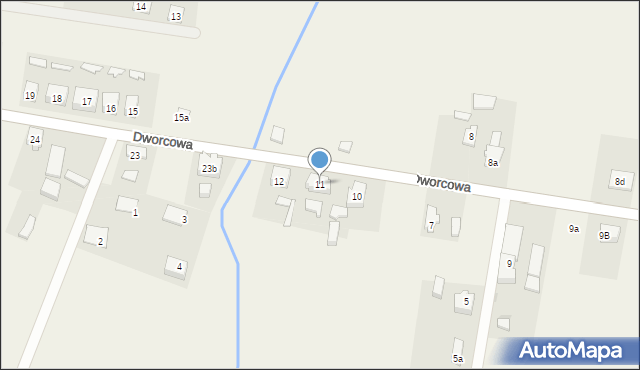 Subkowy, Dworcowa, 11, mapa Subkowy