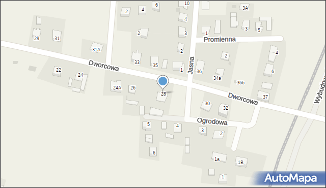 Świekatowo, Dworcowa, 28, mapa Świekatowo