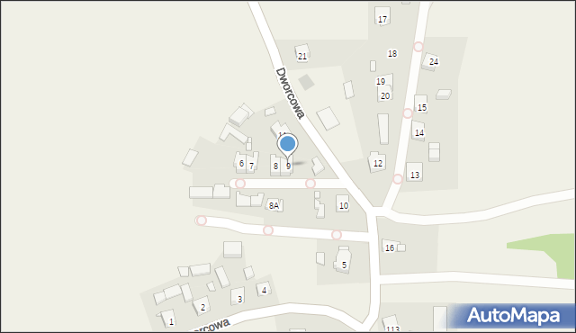 Sypniewo, Dworcowa, 9, mapa Sypniewo