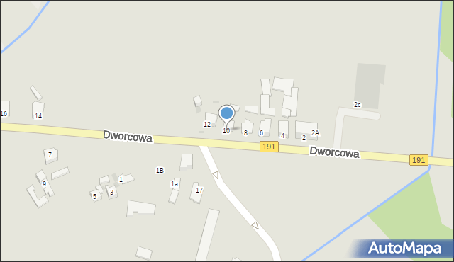 Szamocin, Dworcowa, 10, mapa Szamocin