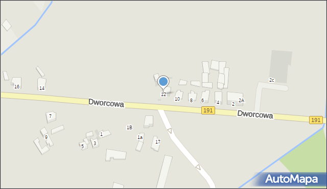 Szamocin, Dworcowa, 12, mapa Szamocin