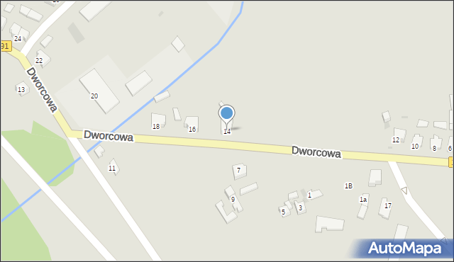 Szamocin, Dworcowa, 14, mapa Szamocin