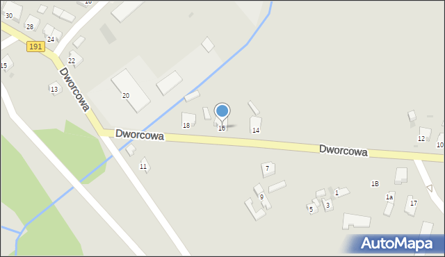 Szamocin, Dworcowa, 16, mapa Szamocin