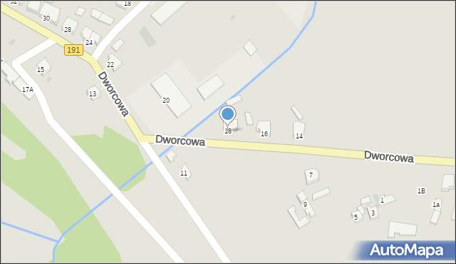 Szamocin, Dworcowa, 18, mapa Szamocin