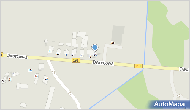 Szamocin, Dworcowa, 2A, mapa Szamocin