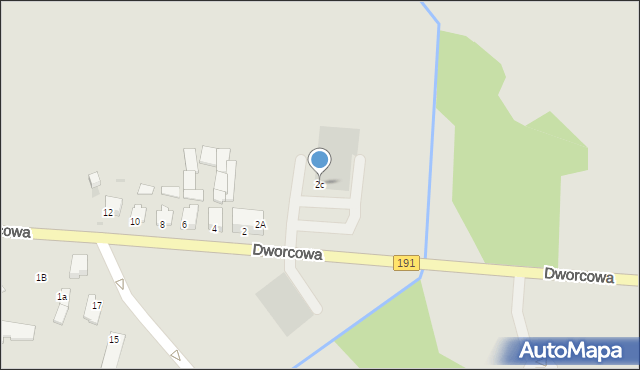 Szamocin, Dworcowa, 2c, mapa Szamocin