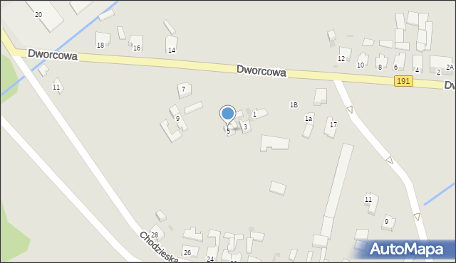Szamocin, Dworcowa, 5, mapa Szamocin