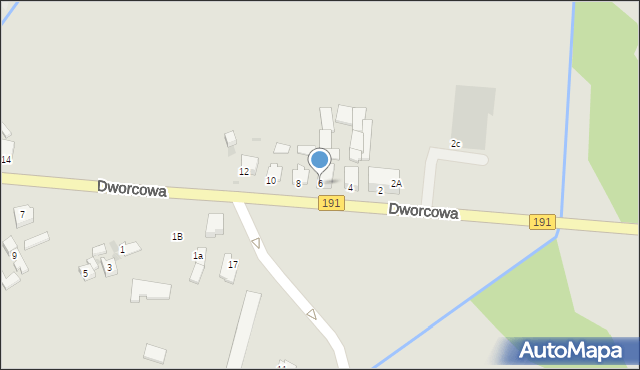 Szamocin, Dworcowa, 6, mapa Szamocin