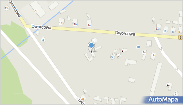 Szamocin, Dworcowa, 9, mapa Szamocin