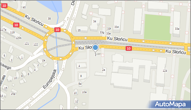 Szczecin, Dworska, 2, mapa Szczecina