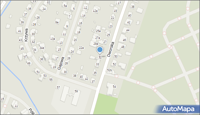 Szczecin, Dworska, 31, mapa Szczecina