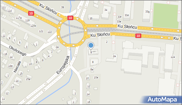 Szczecin, Dworska, 4, mapa Szczecina