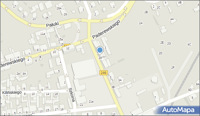 Szubin, Dworcowa, 1A, mapa Szubin
