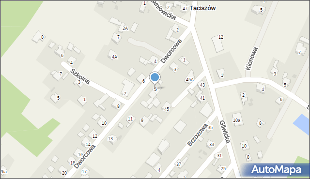 Taciszów, Dworcowa, 5, mapa Taciszów