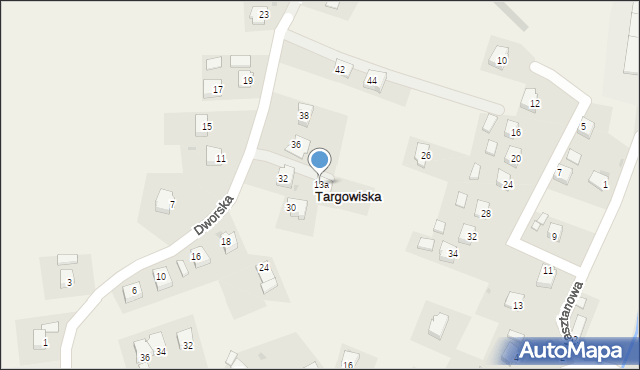 Targowiska, Dworska, 13a, mapa Targowiska