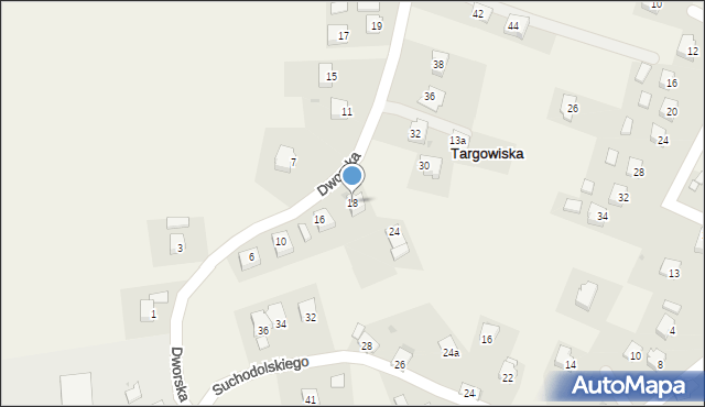 Targowiska, Dworska, 18, mapa Targowiska