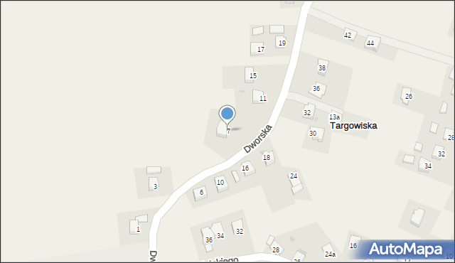 Targowiska, Dworska, 7, mapa Targowiska