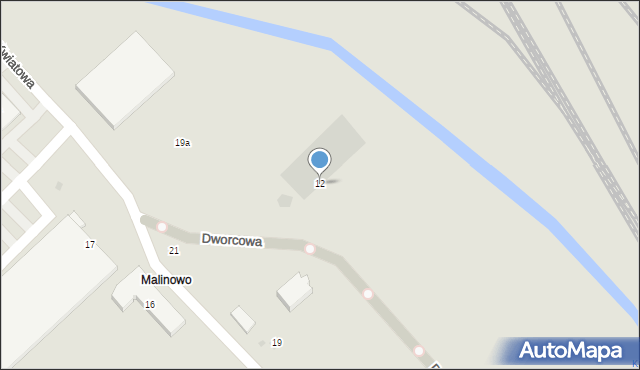 Tczew, Dworcowa, 12, mapa Tczew