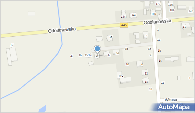 Topola Wielka, Dworcowa, 4f, mapa Topola Wielka