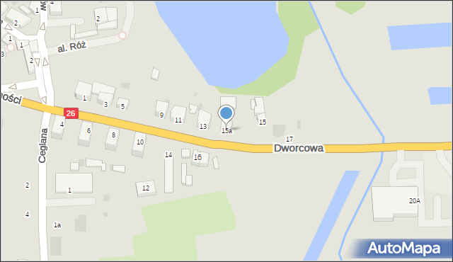 Trzcińsko-Zdrój, Dworcowa, 15a, mapa Trzcińsko-Zdrój