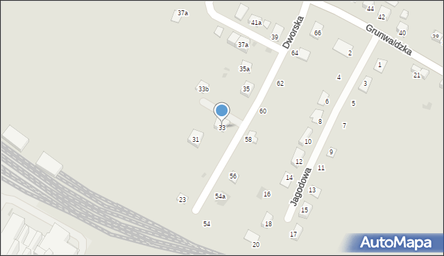 Trzebinia, Dworska, 33, mapa Trzebinia