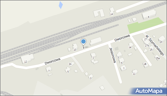 Trzemeszno, Dworcowa, 8, mapa Trzemeszno