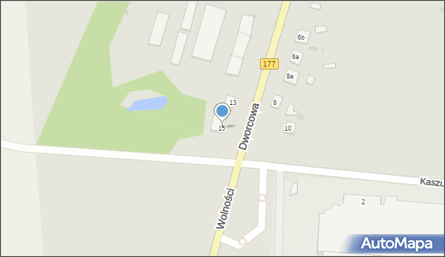 Tuczno, Dworcowa, 15, mapa Tuczno