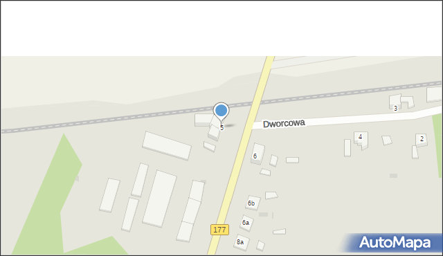 Tuczno, Dworcowa, 5, mapa Tuczno