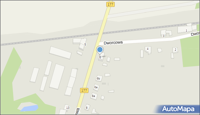 Tuczno, Dworcowa, 6, mapa Tuczno