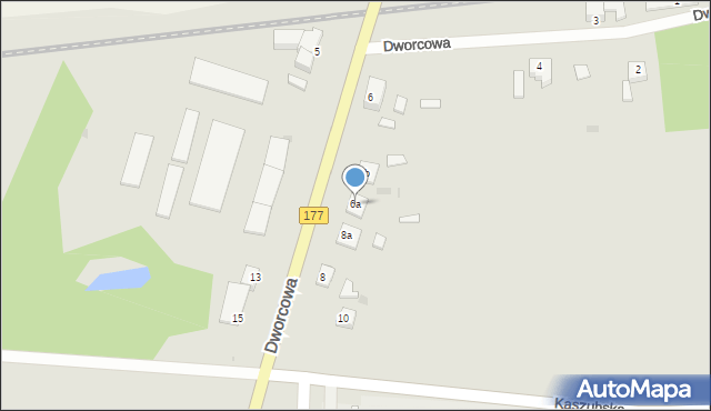 Tuczno, Dworcowa, 6a, mapa Tuczno