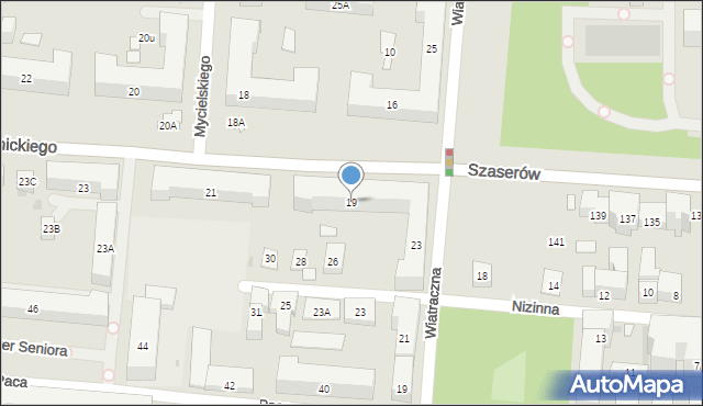 Warszawa, Dwernickiego Józefa, gen., 19, mapa Warszawy