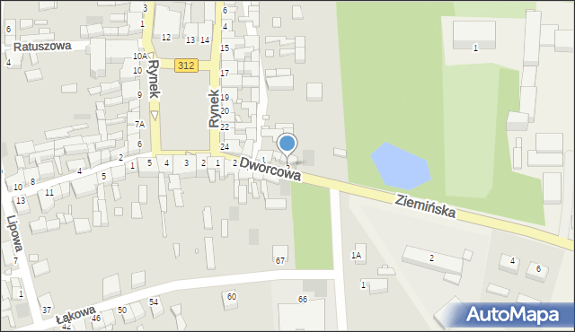 Wielichowo, Dworcowa, 3, mapa Wielichowo