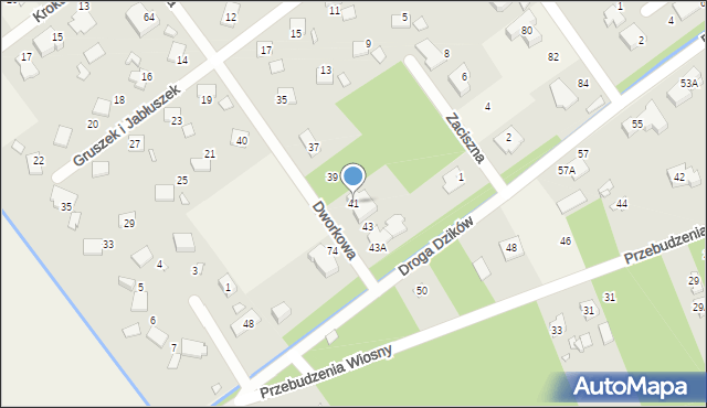 Wólka Kozodawska, Dworkowa, 41, mapa Wólka Kozodawska