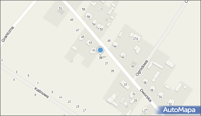 Wołyńce-Kolonia, Dworska, 39, mapa Wołyńce-Kolonia