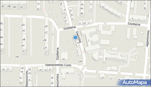 Zabrze, Dworska, 6, mapa Zabrza