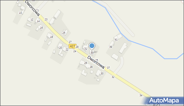 Zakrzów, Dworcowa, 33, mapa Zakrzów