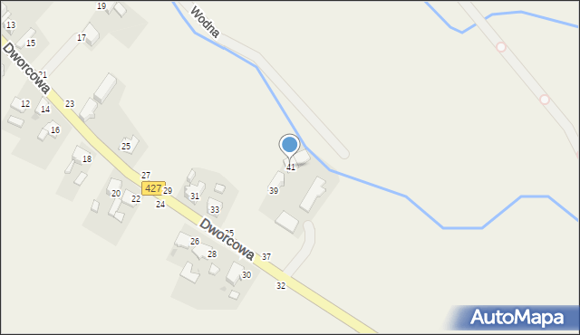 Zakrzów, Dworcowa, 41, mapa Zakrzów