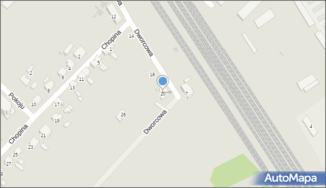 Zdzieszowice, Dworcowa, 20, mapa Zdzieszowice