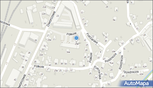 Żywiec, Dworcowa, 23a, mapa Żywiec