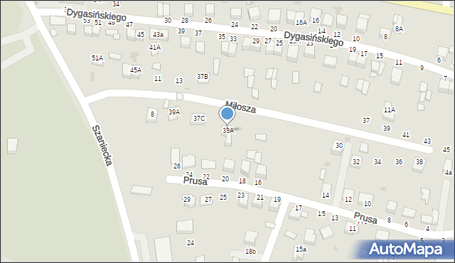 Busko-Zdrój, Dygasińskiego Adolfa, 33A, mapa Busko-Zdrój