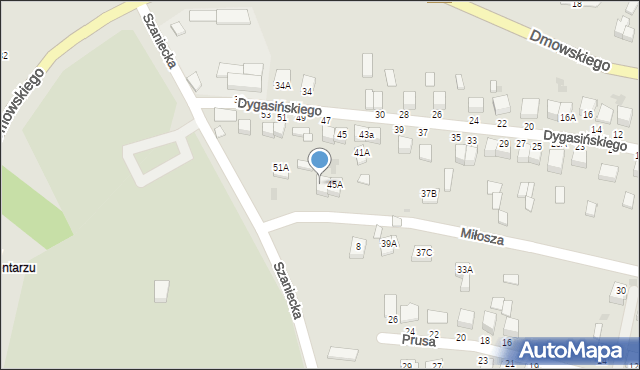 Busko-Zdrój, Dygasińskiego Adolfa, 47A, mapa Busko-Zdrój