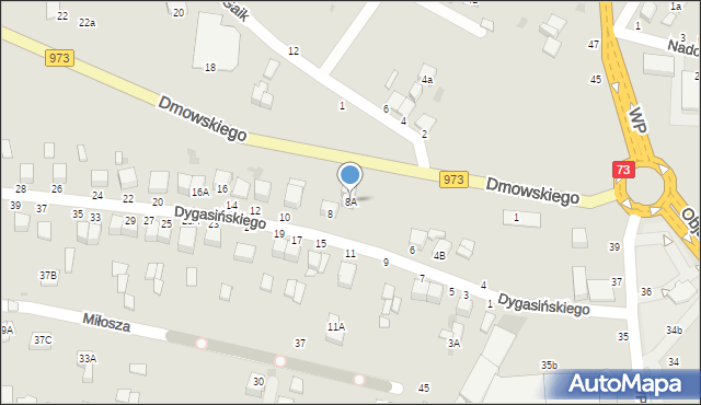 Busko-Zdrój, Dygasińskiego Adolfa, 8A, mapa Busko-Zdrój