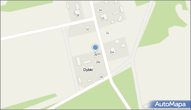 Dybki, Dybki, 29, mapa Dybki