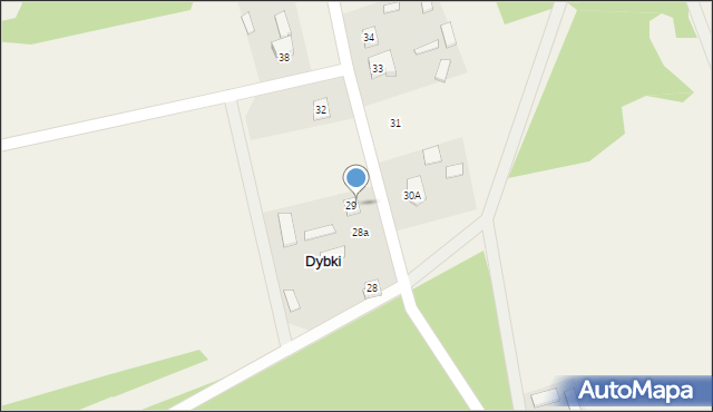 Dybki, Dybki, 30, mapa Dybki