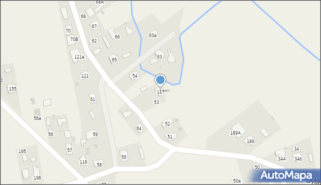 Dybków, Dybków, 117, mapa Dybków