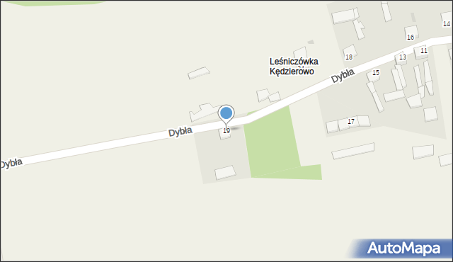 Dybła, Dybła, 19, mapa Dybła