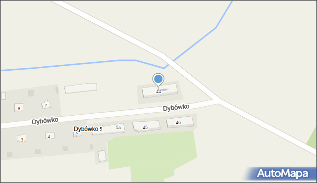 Dybówko, Dybówko, 44, mapa Dybówko