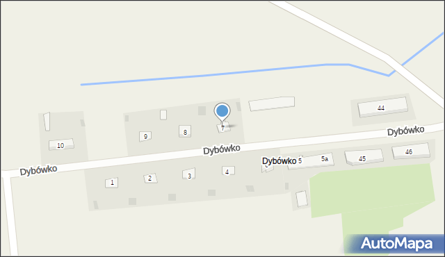 Dybówko, Dybówko, 7, mapa Dybówko